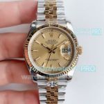 AR Factory V2 Swiss ETA3135 Replica Rolex Datejust II Two Tone Jubilee Watch 36MM